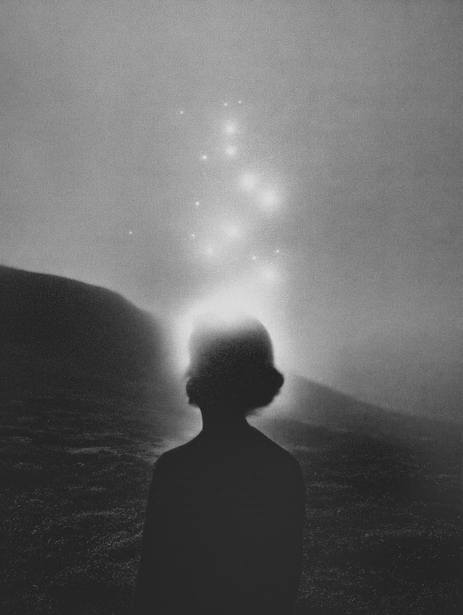 Echo 53 by Bastiaan Woudt, 2025 — Piezography on Awagami