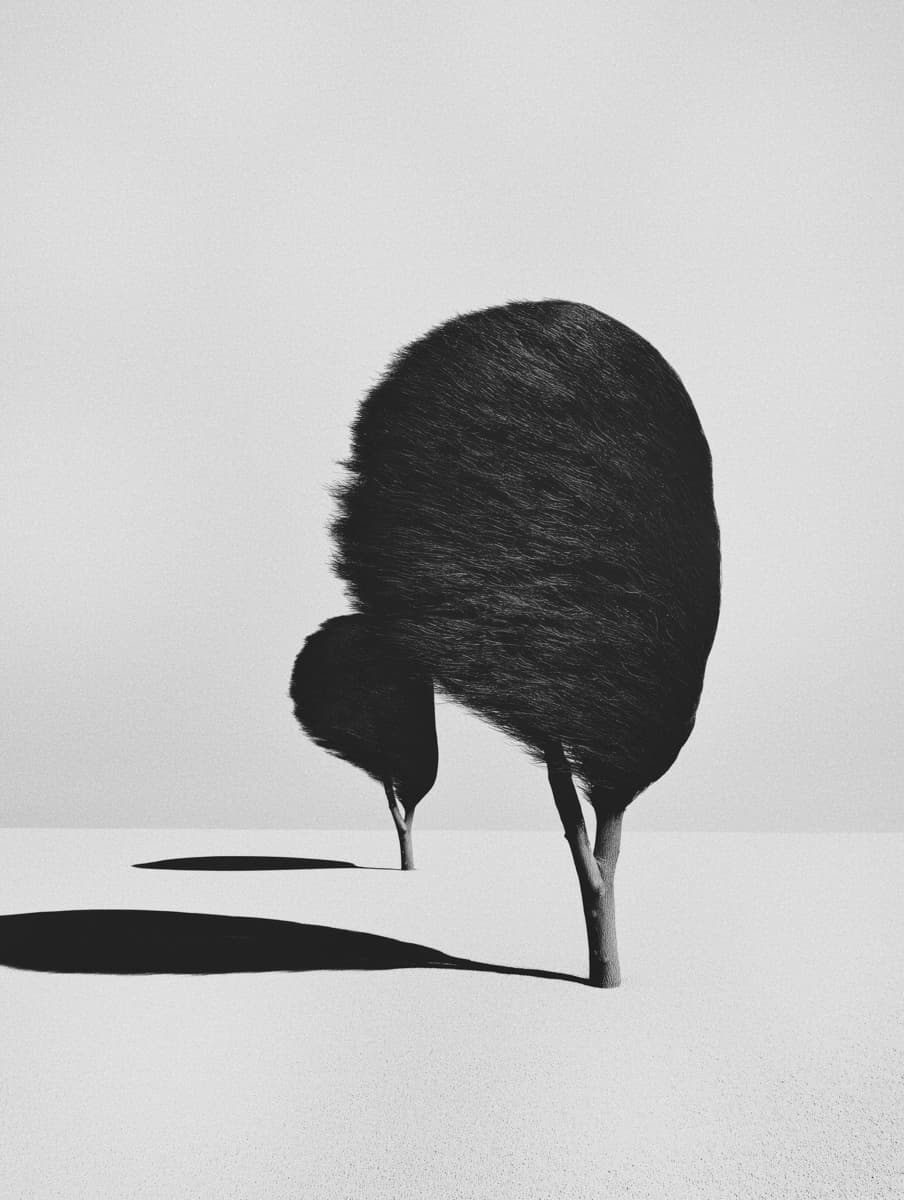 Echo 58 by Bastiaan Woudt, 2025 — Piezography on Awagami