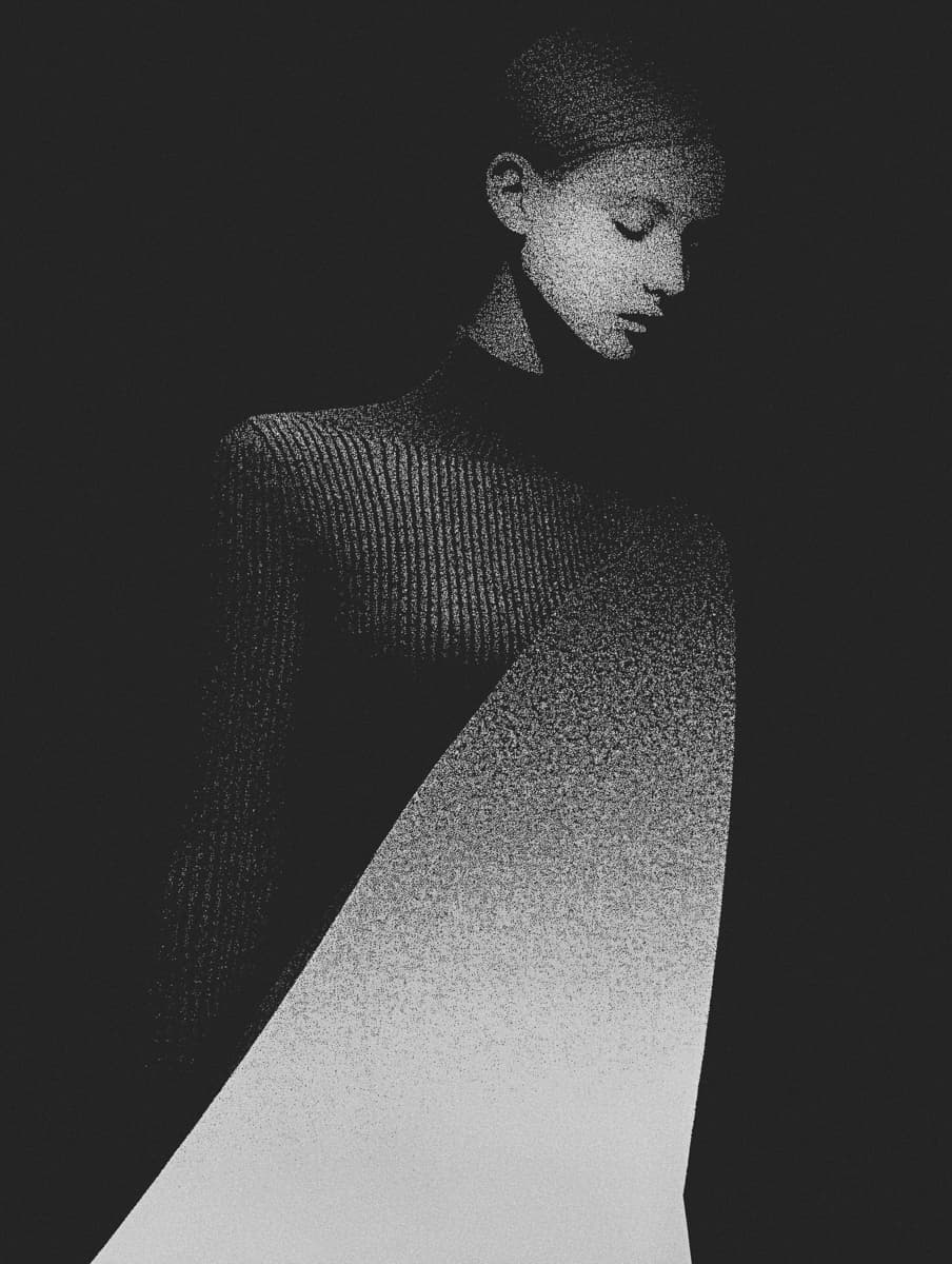 Echo 49 by Bastiaan Woudt, 2025 — Piezography on Awagami